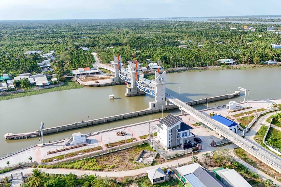 Cống âu Rạch Mọp - lá chắn "thép" bảo vệ nội đồng Cần Thơ